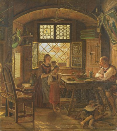 Domingo por la Mañana en Tirol, 1831 de Rudolph Friedrich Wasmann